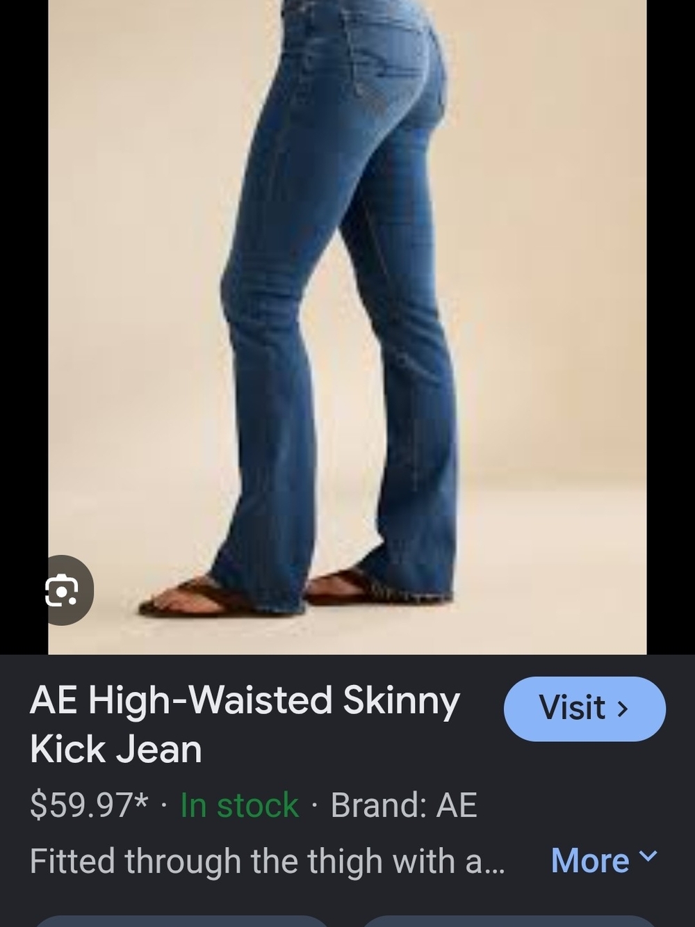 American Eagle Outfitters Blue High-Rise Flare Jeans